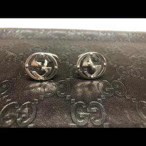 Gucci Sterling Silver GG Cufflinks